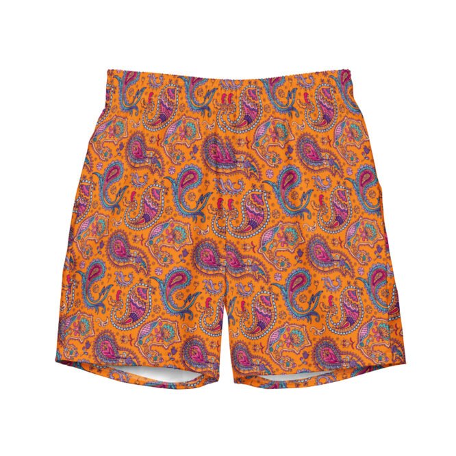 Men's Swimwear with Indian Print - Exotic Beach Style