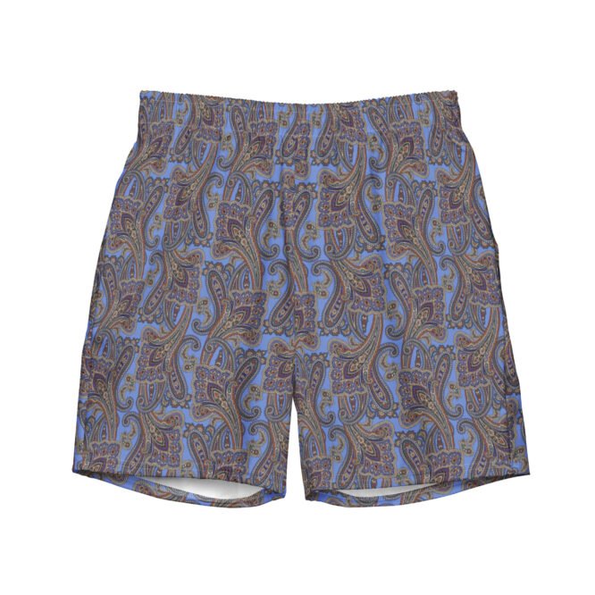 Men's Kashmir Swim Trunks: Recycled Polyester Beach Shorts
