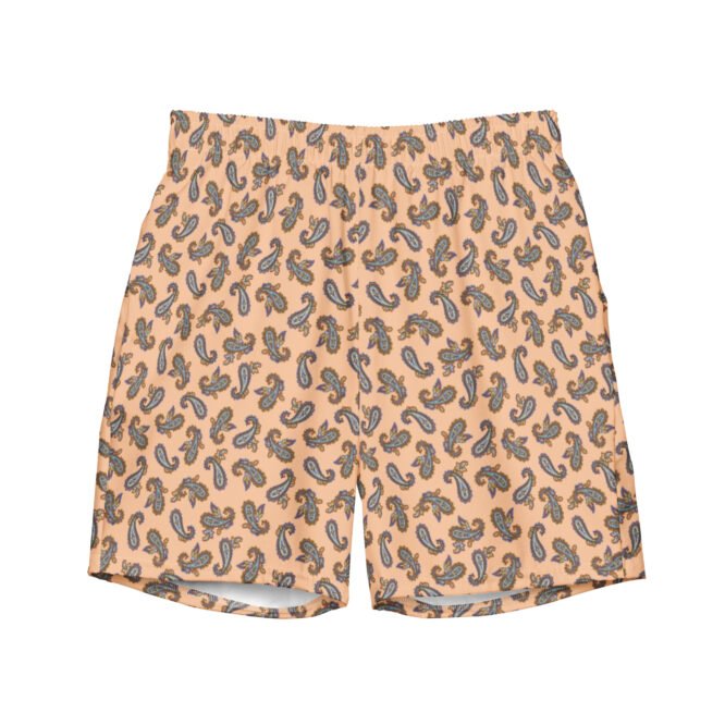 Men's Swim Shorts with Oriental Design - Trendy Summer Look