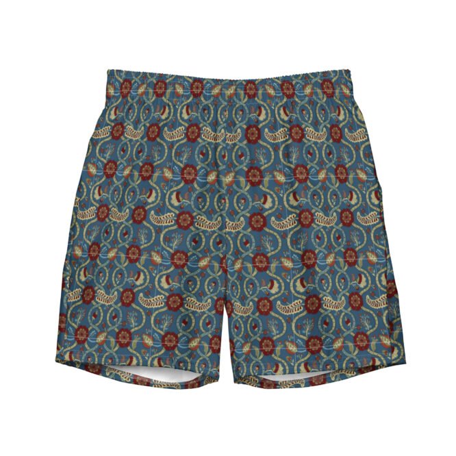 Men's Swim Shorts with Indian Design - Exotic Beach Look